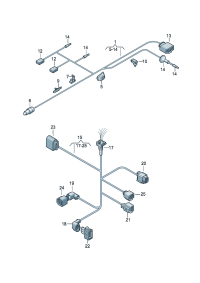 7L6971351G-Harness, for heatable Nipple