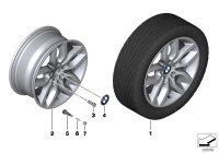 36116787576-Hub, reflex silver