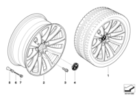 36116777350-Forging, light alloy disc rim