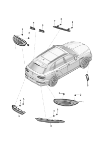 36A945307D-Taillight Reflector