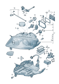 7L6941017BN-Headlamp, for dynamic And static turn lamp  (For traffic only)