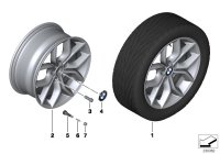 36116787579-Hub, reflex silver