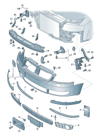 8H0807241GRU-COVER,TOWING EYE FRT-CAYMAN