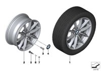 36116787575-Hub, reflex silver
