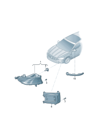 5GG941661A-Halogen lamp & f Lamp assy-static