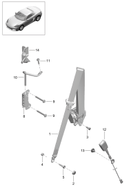 98180303303-S/belt assy -3