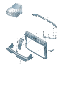 55G805588-Bracket, cowl top