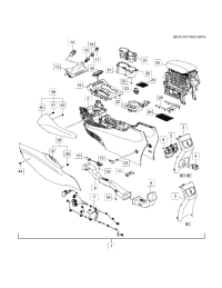 26670323-Tray assy-fr floor console ctr