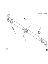 22819604-Propeller shaft (band drive support) (incl. 6)