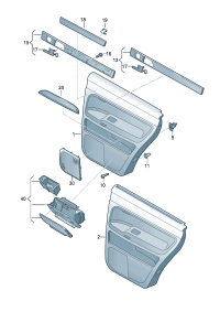 7L6868085F-Baffle, band Trim lining