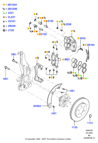 2L1Z2001AA-Repair kit-caliper,????????????????, Warranty-conformity