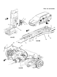 15115047-Lever, parking brake (incl. 3,4, 6)
