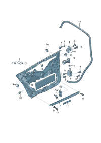 4FD833051C-Door assy-rr, lh
