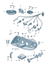 3BD941017D-TOUAREG H/L ECE / ELECTRIC W/S MOTOR [10-13] NORMAL [H7/H15/WY21W/W5W]