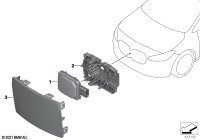 66315A01CF7-Bracket assy-front radar sensor