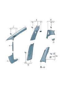 22G867233MA6-Trim-a pillar (gray)