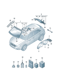 8RD845099ANVB-Glass, windshield