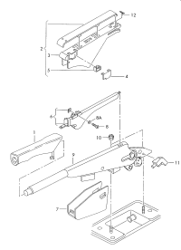4B0711327C-Knob-hand brake