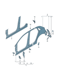 8X4810075-Enclosure, side