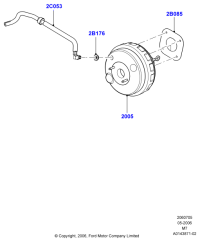 7L8Z2C053AB-Pipe assy-brake (3.0 V6 24V DOHC MODULAR)