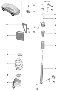 95B907557E-Damper, electronic control Cont unit  Deprecated parts