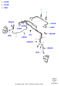 7L8Z2078B-BRAKE HOSE-LR(L359/L538)