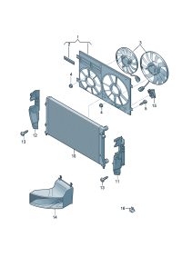 8J0121283A-PORSCHE CAYENNEAIR DUCT CENTRE