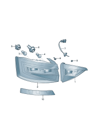 3VD945307-LED taillight