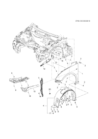 90871905-Patch, r. fr. wheelhouse (incl. 17)