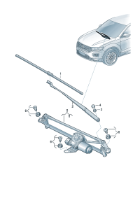 2GD955425-Wiper blade (Driver seat)