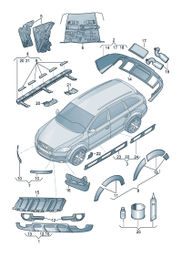 4L0071053-Panel compl r obk Protector assy  For use with parking assist Vehicle type  Use only con