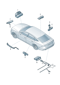 4K8962239A-Wire, for trunk lid sensor Opening  For atf less drive unit The model of    D  -17