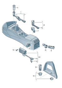 8KD9195656PS-Adapter Socket (ghost (black))