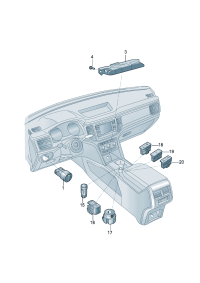3CG927531B-Operating unit, Select mode