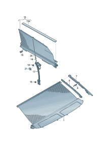 4H4861333Q0D-Glass door Shade roller (satin black/steel gray)