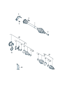 3D0407271F-Band f joint Shaft, half swing