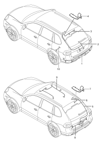 95561281410-Wiring harness Cover, rr. hatch