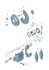 379615105A-Housing & caliper Plate, friction