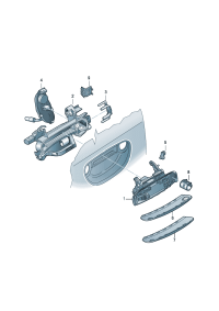 4F0837207-Handle, outer