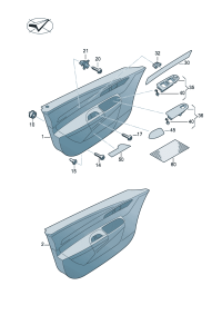 7N1867012-Garnish assy-dr