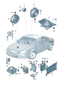 4E0035411B-Speaker assy-tweeter