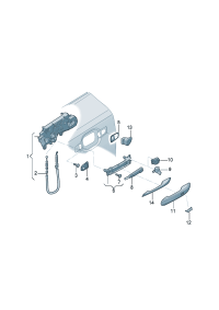 8WD839239B-Cover, door handle