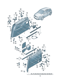 7N0867036BDFON-Garnish assy-side  For car models equipped Cooperate as needed: