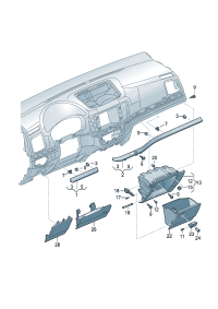 7N1858336BKZ6-Tape package mldg, For instrument panel (delta ti)