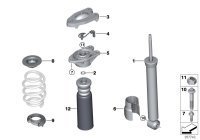 37106887789-VDC, shock absorber rear