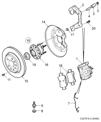12762290-Plate, brake