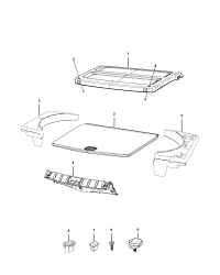 53241326-COVER CARGO AREA INCLUDES HANDLE