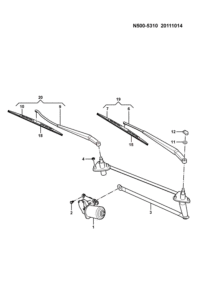 23861762-Motor assy-fr wiper