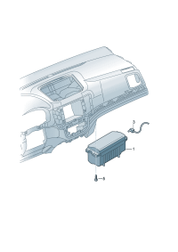 7N0880204C-Air bag unit (Co-pilot position)