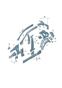 22D809378-Beam assy-lwr